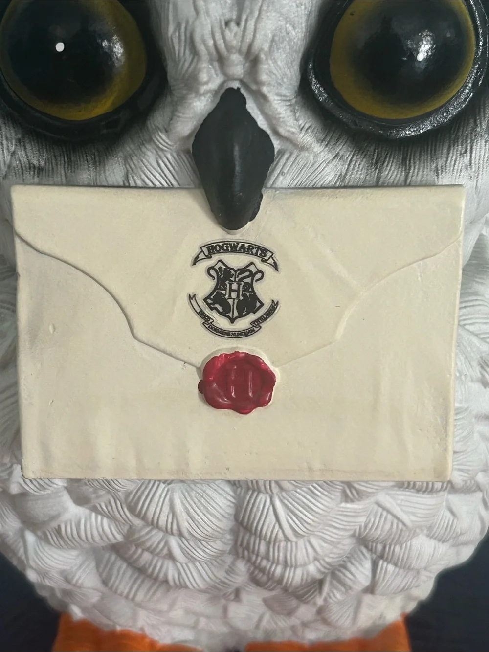 Harry Potter Hedwig With Acceptance Letter On Book-stack Decor Halloween New 12”